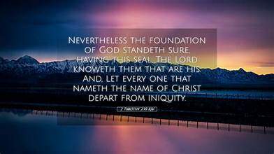 Question Answer Series [12] : What is the solid foundation of God?