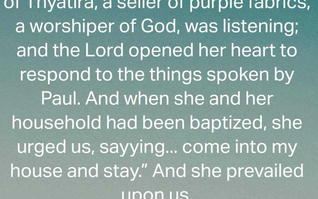Extraordinary Women Of God[8]: Lydia’s persistence