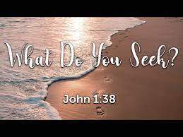 Question Jesus Asked[12]: “What are you seeking?”